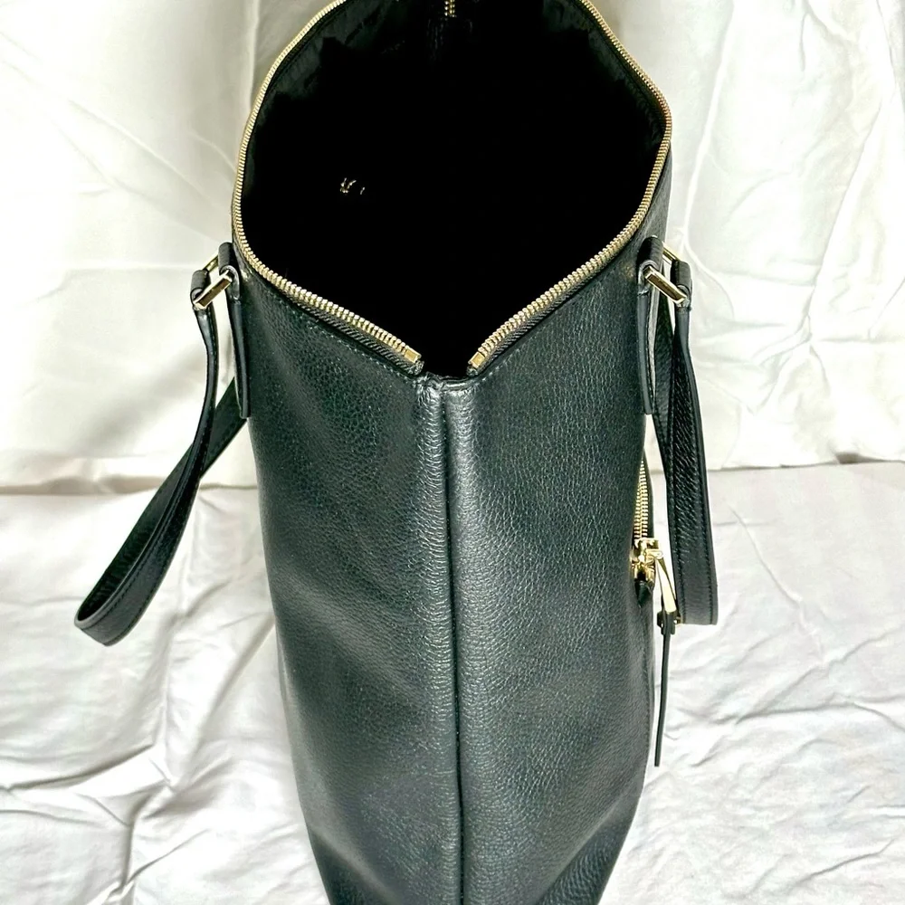 MICHAEL KORS ARIANA LARGE pebbled leather tote 2025 black beautiful Office bag